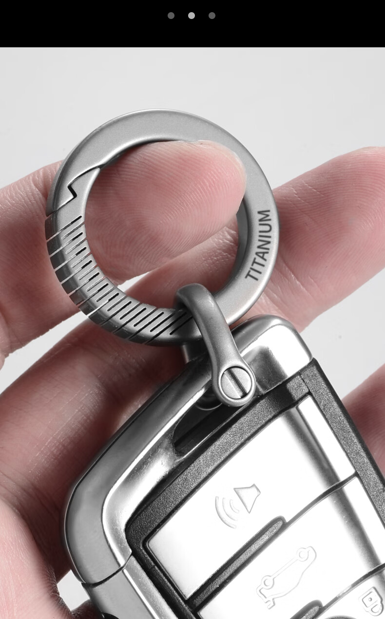 Laiben Titanium Alloy Car Keychain Men's Pendant Key Ring Personalized Creative Minimalist Waist Hanging Lock Keychain 11