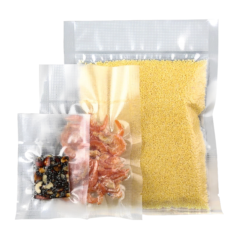 Jinghuisichuang Vacuum Food Bags [Textured 20*30cm], PE+PA Fresh-Sealing Bags, Air-Drawn Compressed Packaging Bags, 50 Pieces