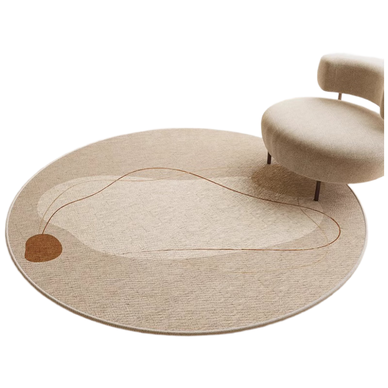 Yinshang Living Room Round Carpet Bedroom Computer Chair Small Rug Sofa Coffee Table Mat Balcony Rocking Chair Premium Foot Mat