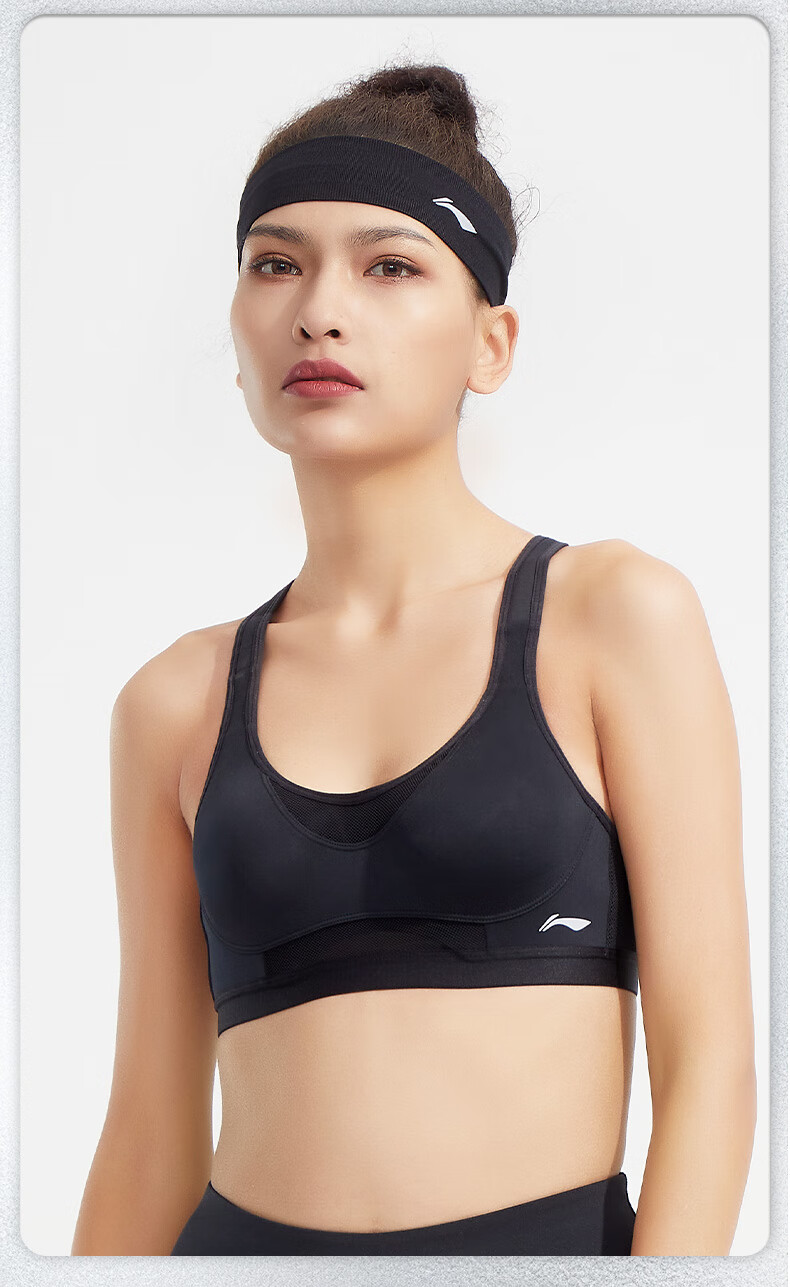 Li-Ning Sweatband Sports Headband for Men And Women, Sweat-Absorbing And Sweat-Directing Headband, Basketball Headband, Hair Tie, Running Headband, 2 Pieces with Forehead Band 22