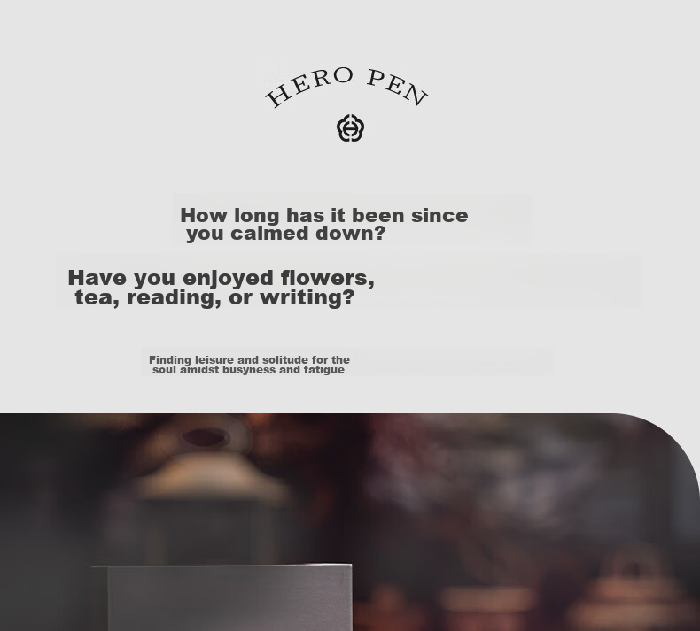 HERO Fountain Pen Gift Box, Yayue Series, Black Chess Pattern, High-Quality Student Birthday Gift Ink Set, F Nib 12