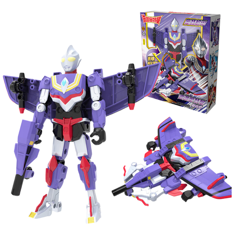 LDCX Ultraman Cartoon Action Figure Toy for Boys Girls Children Transforming Toy Birthday Christmas Gift for Ages 3-6