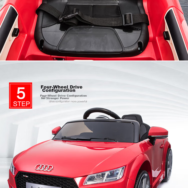 BeRica Electric Ride-On Car for Children, Audi Authorized Remote Control Toy Car for Boys And Girls, Rideable Vehicle, Baby Gift 16