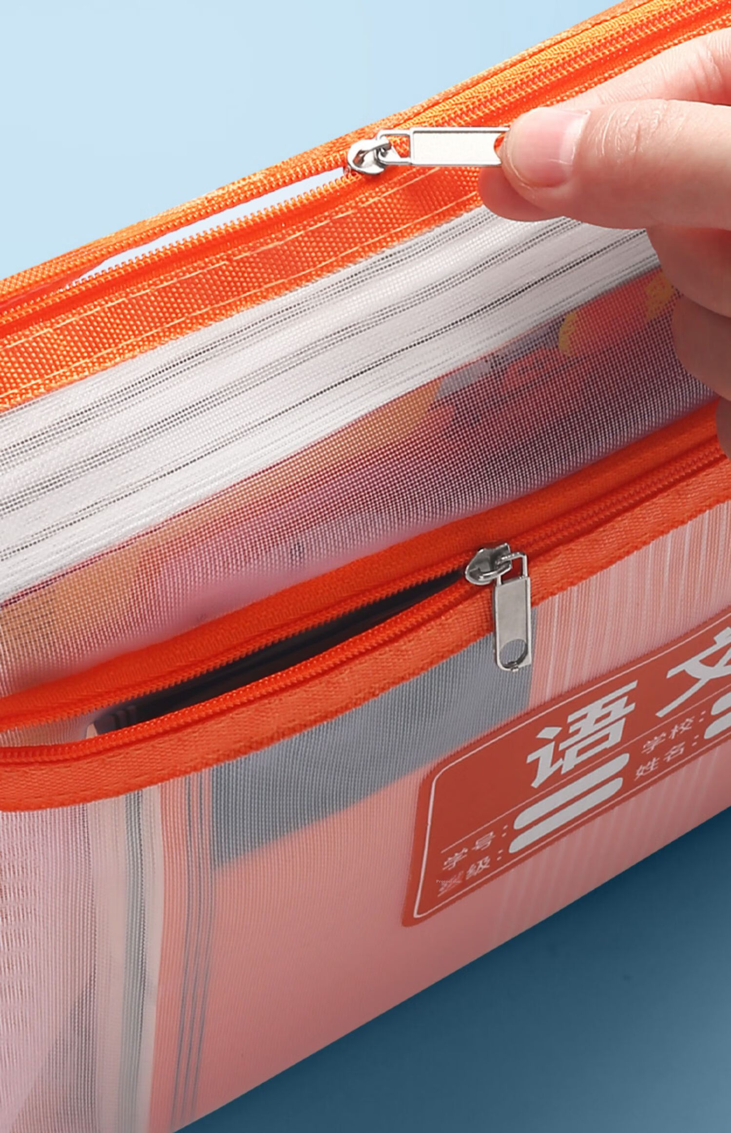 Jinzhi A4/4 Subject Classification Double-Layer File Folder, Elementary School Student Subject Pouch, Book Bag, High School Student Textbook Exam Paper Subject Organizer, Homework Pouch, Study Bag, Back-To Essential 23