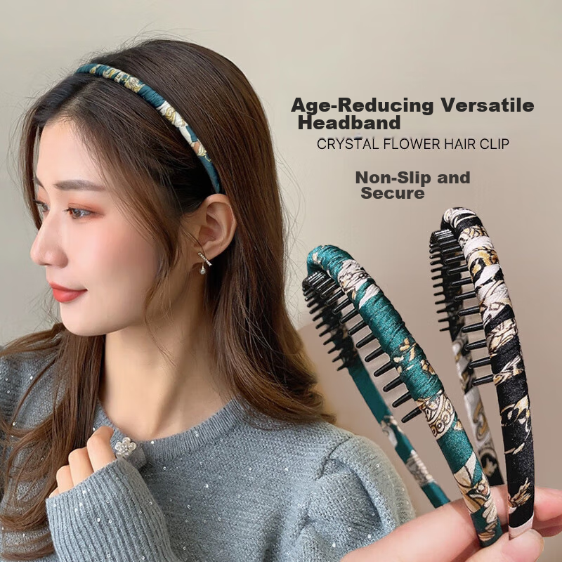 CHIMERA 2-Piece Non-Slip Headband, Face Washing Hair Clip, Bangs Holder, Hair Accessory for Women, Mid-Autumn Festival Gift