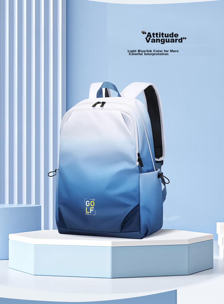 GOLF Backpack for Men And Women, Travel Laptop Bag, 15.6-Inch Computer Backpack for Students, Gradient Cycling Sports Backpack 4