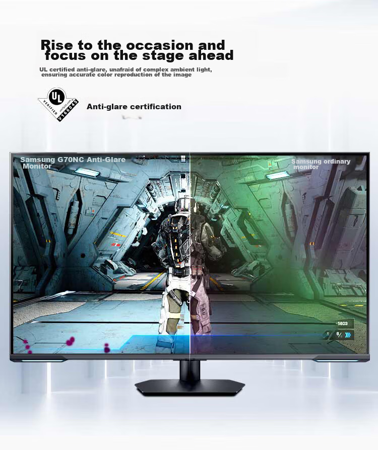SAMSUNG 40-inch G75F 4K Ultrawide 180Hz HVA 1000R Curved HDR600 Ultra-thin Dragon Knight Gaming Monitor LS40FG756ECXXF 5