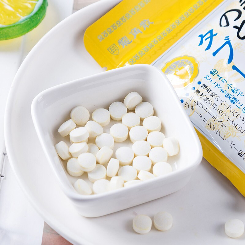 龙角散 蜂蜜柠檬味无糖含片 10.4g  明星同款 清新口气 休闲零食