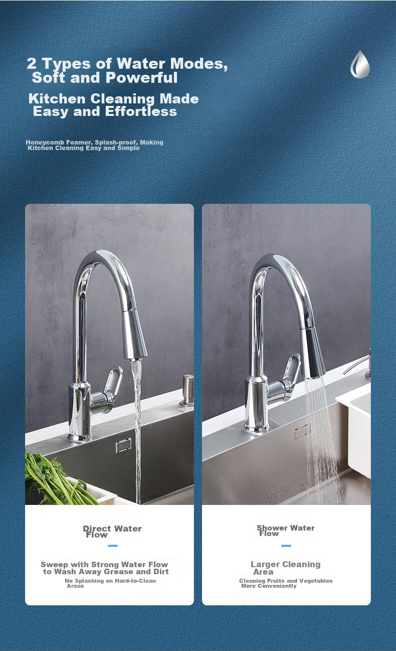 Kohler Kitchen Faucet Taoli High-Arc Pull-Out Faucet Copper Alloy 24339T Upgraded Version 10