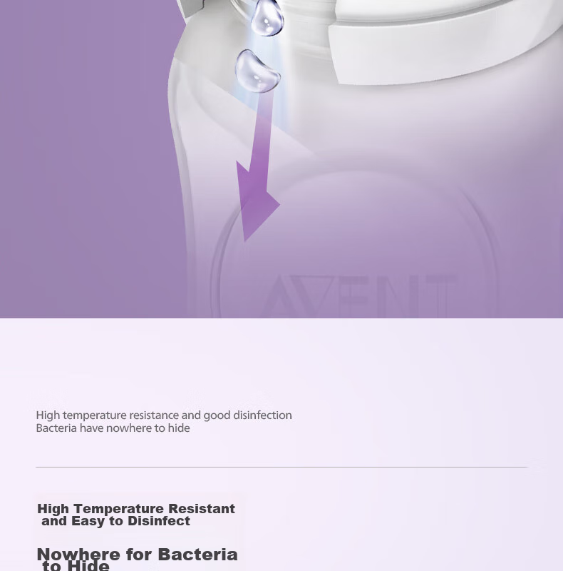 AVENT Philips AVENT Wide-Neck Natural Soft Nipple for Newborns And Infants, 3-6 Months, Imported Pair 22