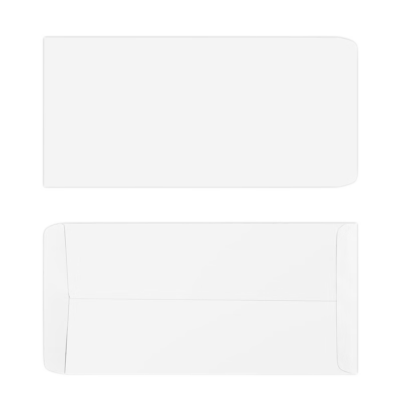 Kingdee 50 Sheets No.9 White Blank Envelopes 324*229mm, Empty Receipt Envelope, All-White Invitation Envelope, Simple Business Style
