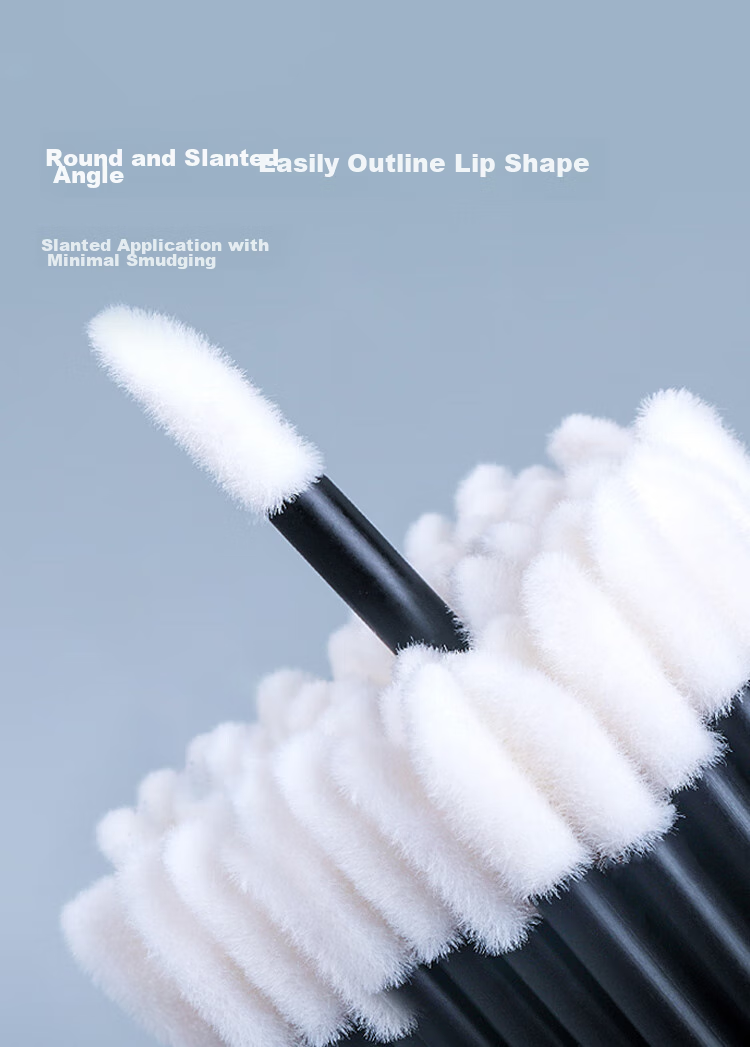 Meifuyu Disposable Lip Brush Sticks, 100 Pieces, Lip Mask And Lipstick Cotton Swabs, Portable Makeup Brushes MF8802 6