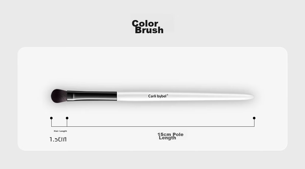 CARLI BYBEL Half-Shade Nose Shadow Animal Hair Brush for Slanted Nose, Nose Wing, Gradient Highlighting, Side Shadow Contouring, Sickle-Shaped Makeup Brush 14