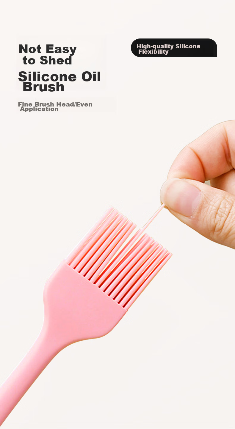 MEIJINJIA Large Silicone Spatula, Baking Tool, Cake Cream Butter Scraper, Oil Brush, Baby Food Tool, Mixing Spoo 8