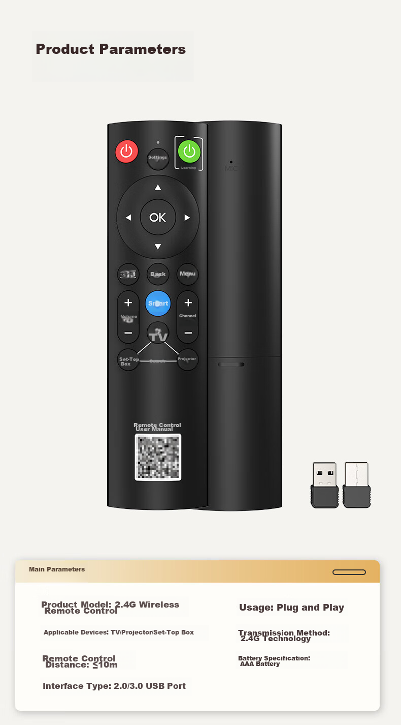Beishi Universal TV Remote Control, Fully Automatic No-Code Universal Set-Top Box And Projector Remote Control, Compatible with TCL, Hisense, Skyworth, Changhong, China Mobile And Other Remote Controls 12