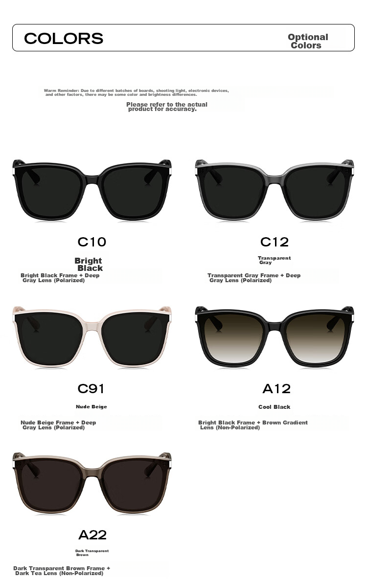 BOLON [Father's Day Gift] Versatile Sun Protection Sunglasses, Windproof Driving Glasses, Trendy BL3151A12 11