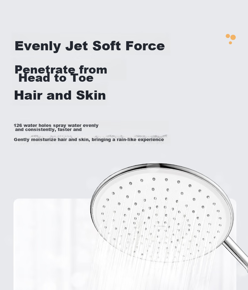 ARROW High-Pressure Handheld Shower Head, Bathroom Descaling Large Shower Head, Shower And Bathing Lotus Head, Pressurized Top Spray Head 4