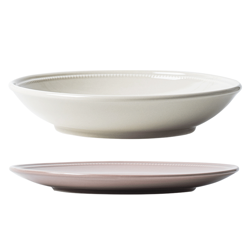 JD Original Plates, Dinner Plates for Home Use, Steak And Western Cuisine Ceramic Plates, Nordic Luxury Style, Roman Holiday, 8 Inches * 2