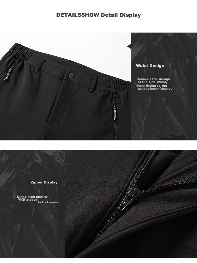 TOREAD Men's Softshell Pants Autumn Winter 2025 Outdoor Windproof Breathable Fleece Lined Thermal Hiking Trousers TAMMCN91861 24