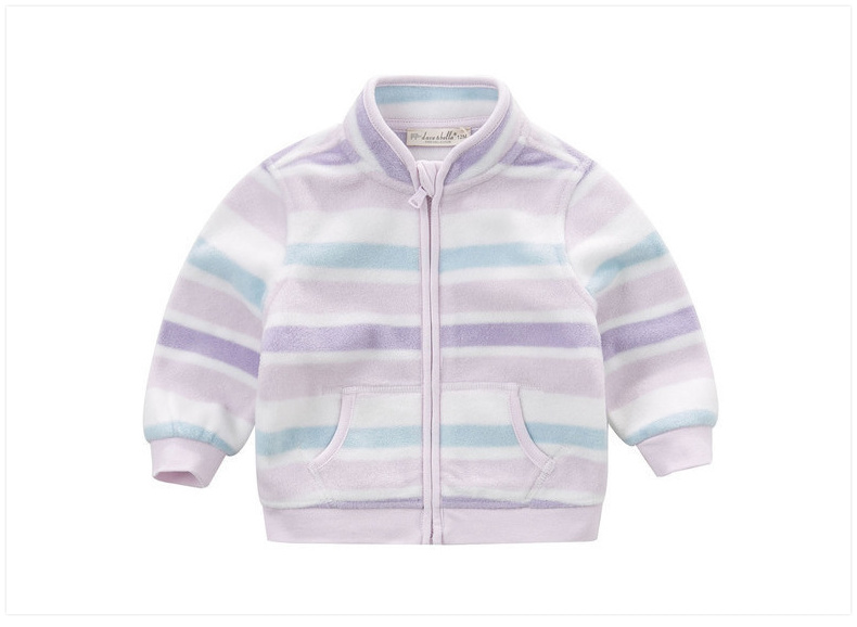 DAVE & BELLA Children's Outerwear, Spring And Autumn Clothing, Baby Stylish Clothes, Girls' Fleece Jacket 11