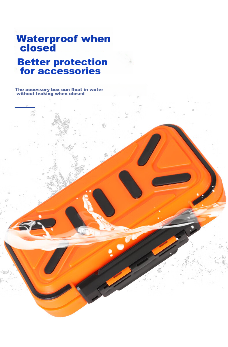 Xionghuo Portable Fishing Tackle Box, 20cm Multi-Functional Lure Box for Artificial Bait, Lead Skin, Fish Hooks, Space Beans, Figure-Eight Rings, Storage Box, Tool Box 2