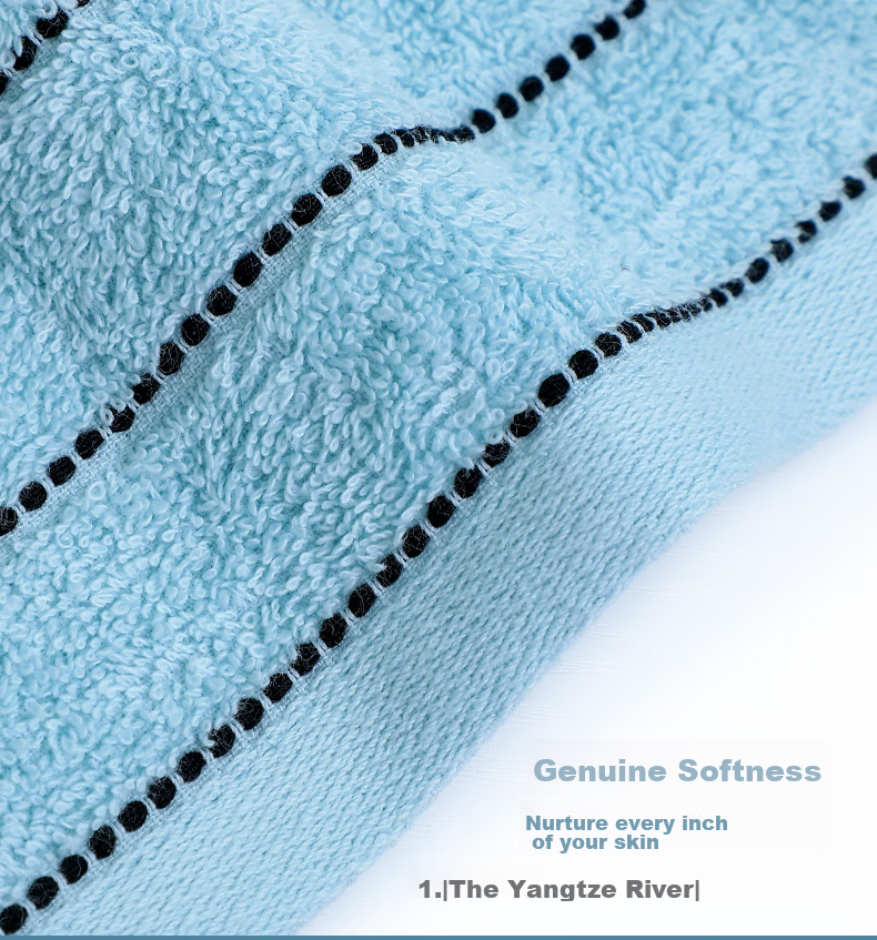Grace Pure Cotton Towels, Adult Home Use Lint-Free Xinjiang Cotton Bath Face Towels for Men And Women, 3-Pack Sports Towels 13