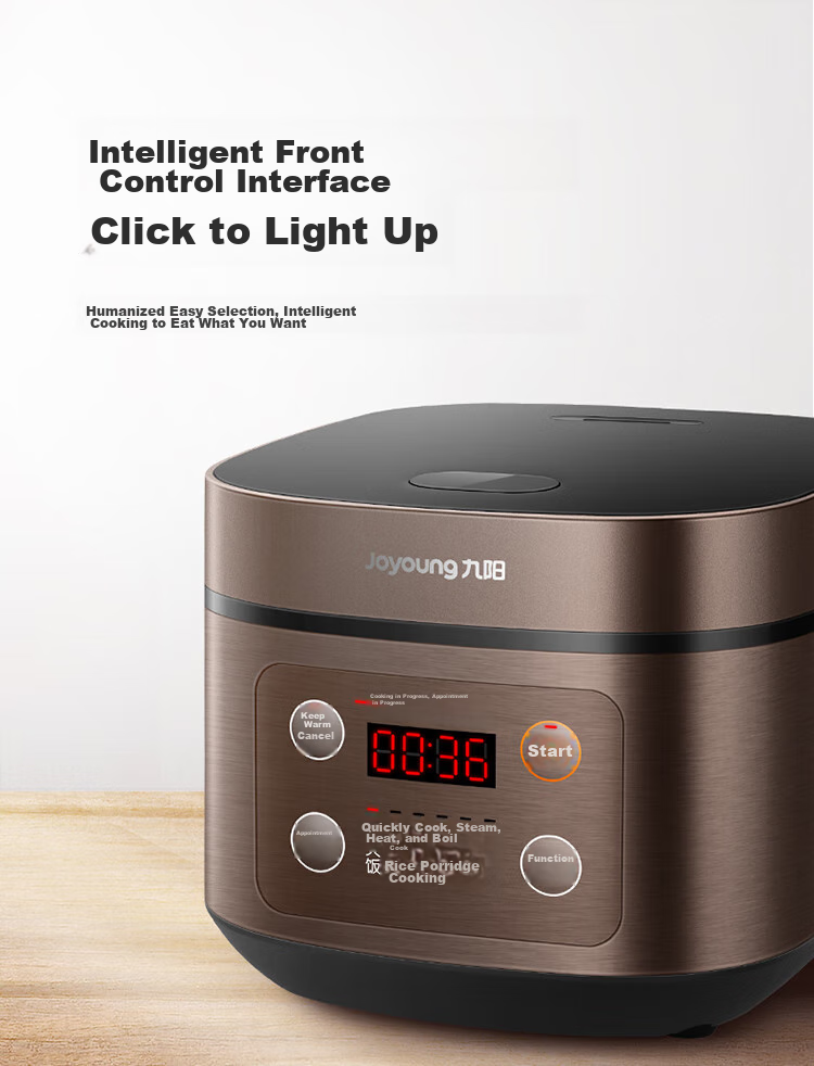 Joyoung Newly Upgraded Crystal Diamond Original Non-Stick Inner Pot, High Power Wood-Fired Rice Cooker, 3L Capacity for 2-3 People, Low Pressure Multi-Function Electric Rice Cooker, NTC Smart Control Quick Cooking Rice, F-30FZ630B 17
