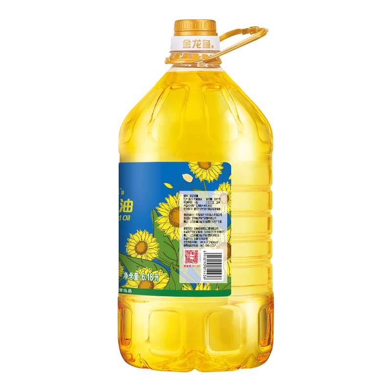金龙鱼 食用油 物理压榨葵花籽油6.18L