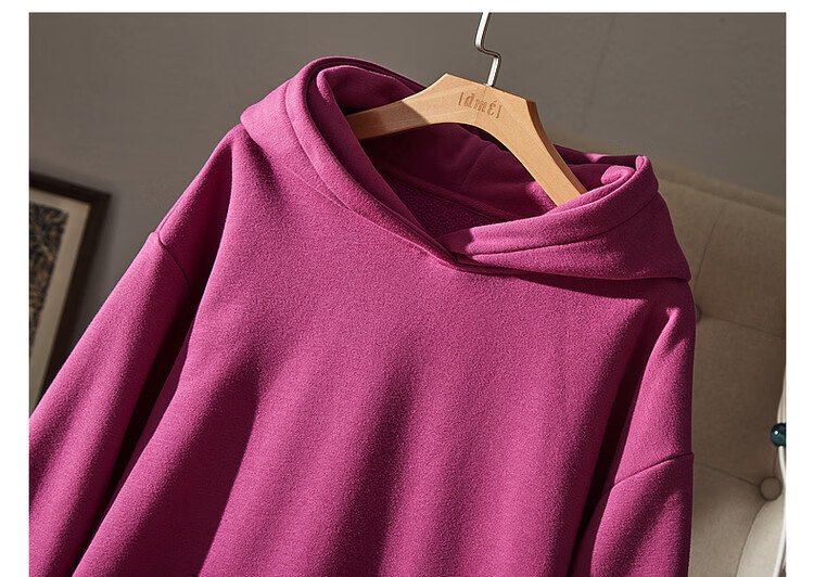 Dme [Hooded Commuter] Winter Fashion Fleece-Lined Drop Shoulder Long Sleeve Pocket Commuter Sweatshirt for Women, Linen Gray, M 47