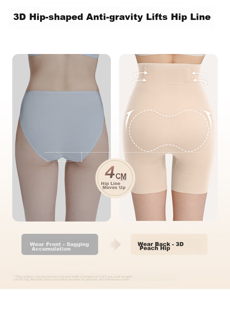 Ubras Breathable Seamless Tummy Control Panties for Women, Butt-Lifting Shapewear Underwear with Waist Cincher And Hip Enhancer, Oatmeal Triangle Briefs Size S 8