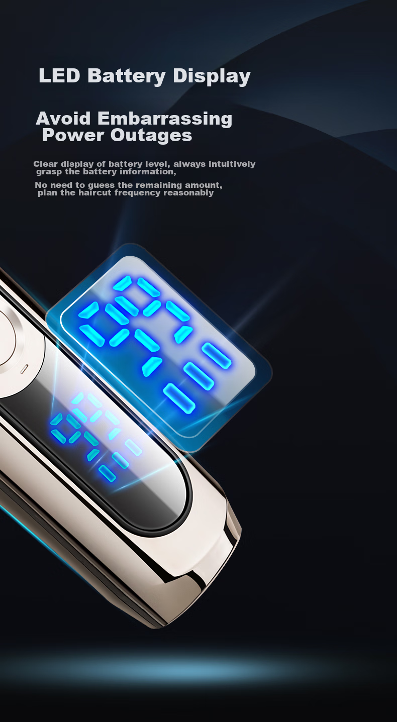 AUX Hair Clipper, Professional Electric Trimmer for Adults And Children, Baby Hair Cutting Electric Shaver, Haircutting Tool with Washable Blade Head, Suitable for Home Use 10
