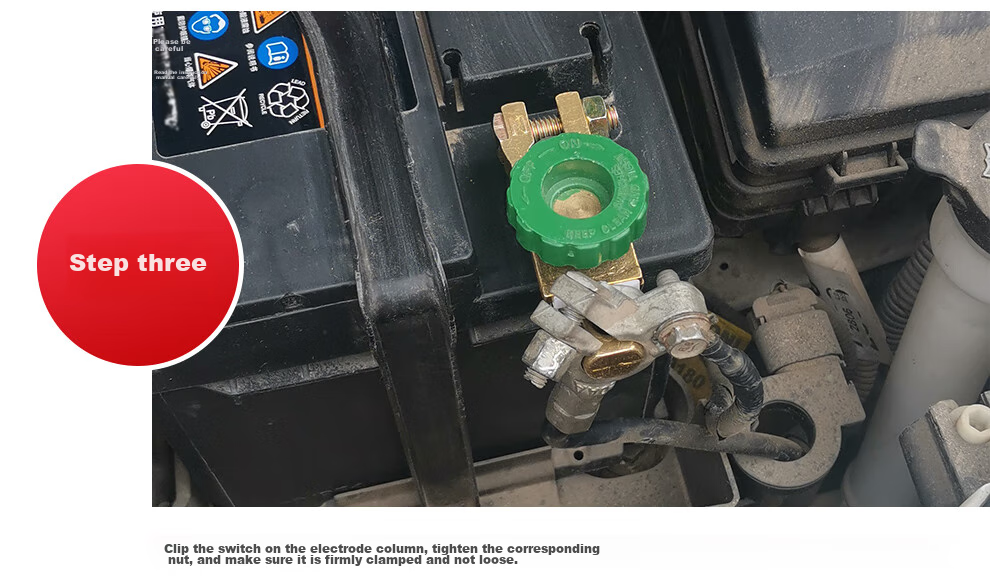 QL Car Battery Disconnect Switch, Anti-Leakage, Low Battery, Brass Terminal Post, 16-17mm 9