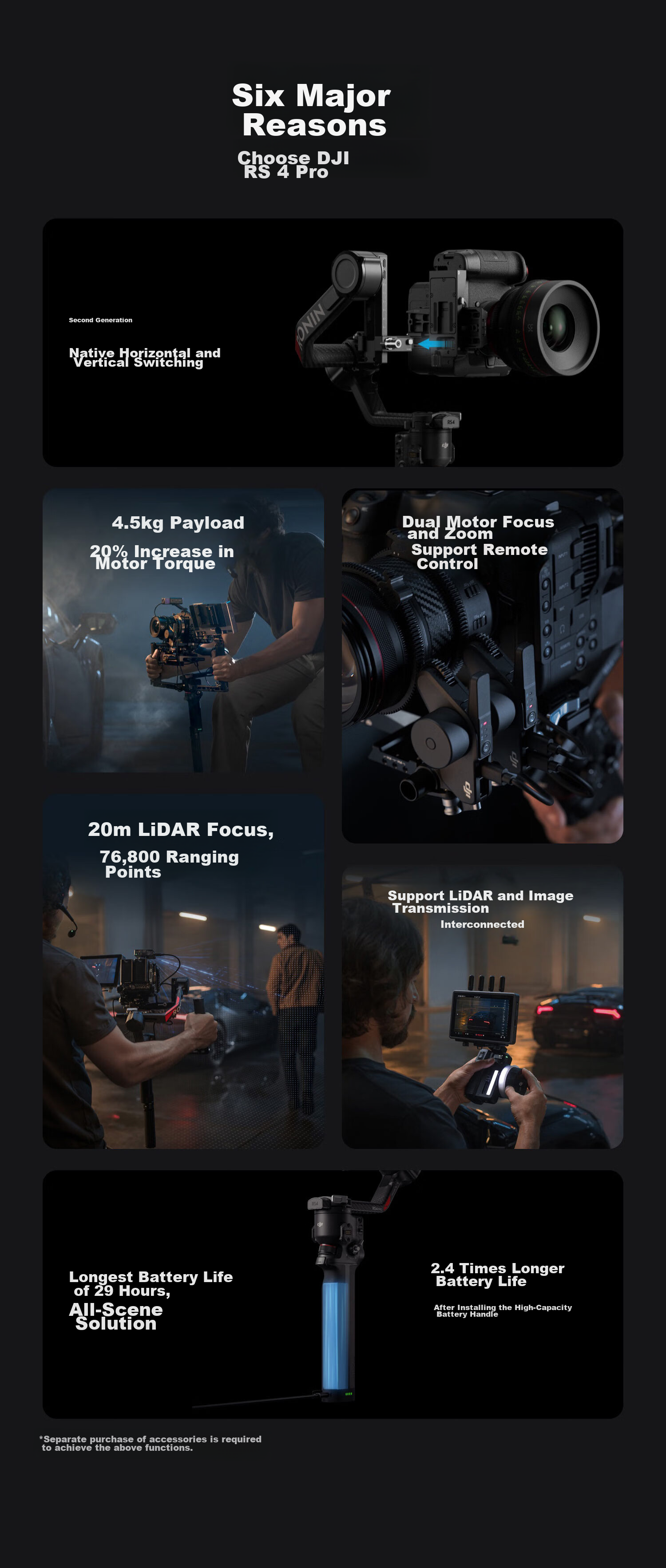 DJI RS 4 Pro, Handheld Gimbal Stabilizer, Three-Axis Anti-Shake Handheld Shooting Stabilizer, 4.5kg Load Capacity, Flagship Professional Model 2