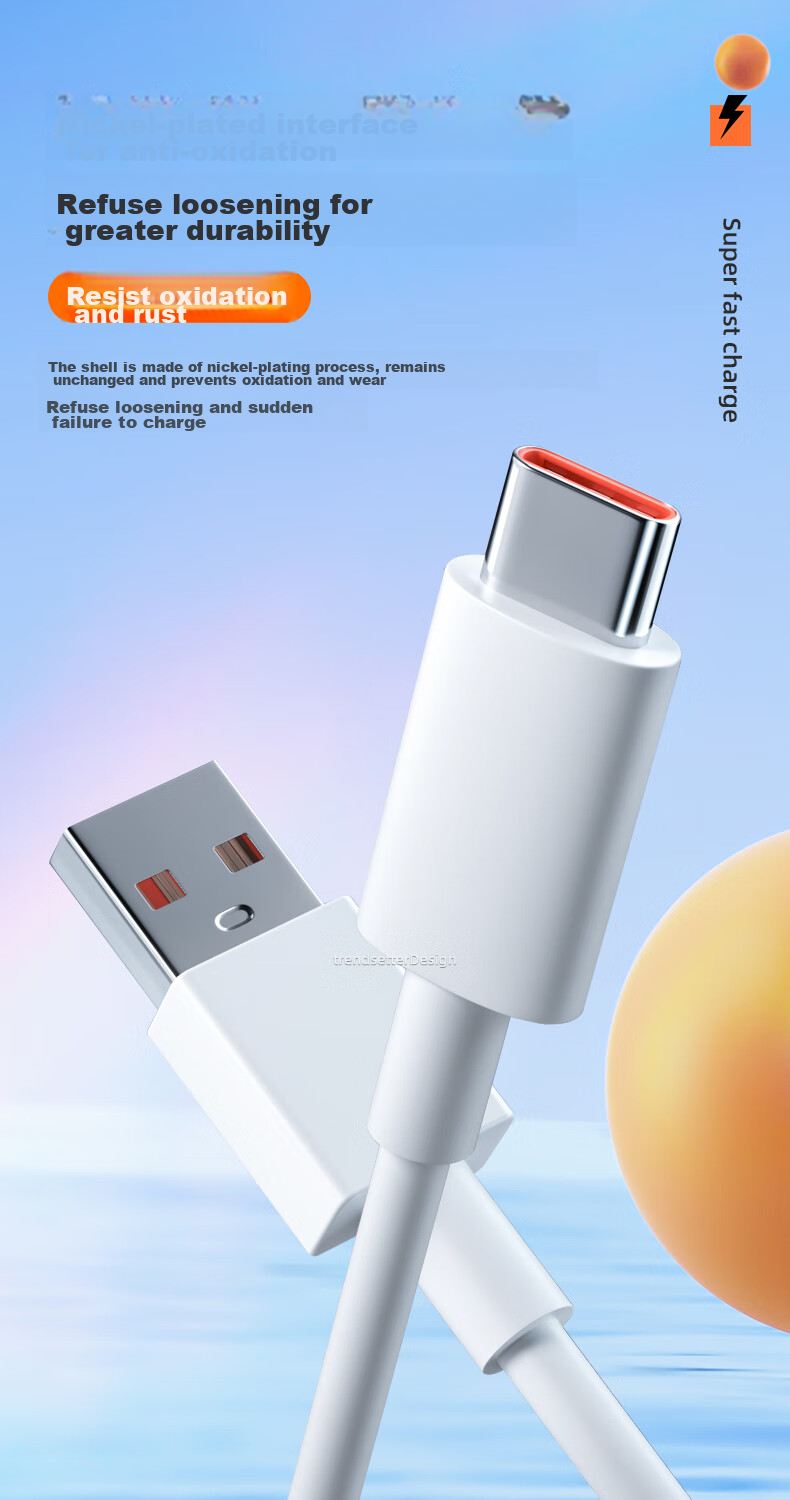 Chaofan Compatible with Xiaomi Data Cable, 33W Fast Charging Type-C Charging Cable, 3A Redmi K30, K30s, 10x, K40, Note9 Pro, Xiaomi 10s, 11 Youth Flash Charging Cable 10