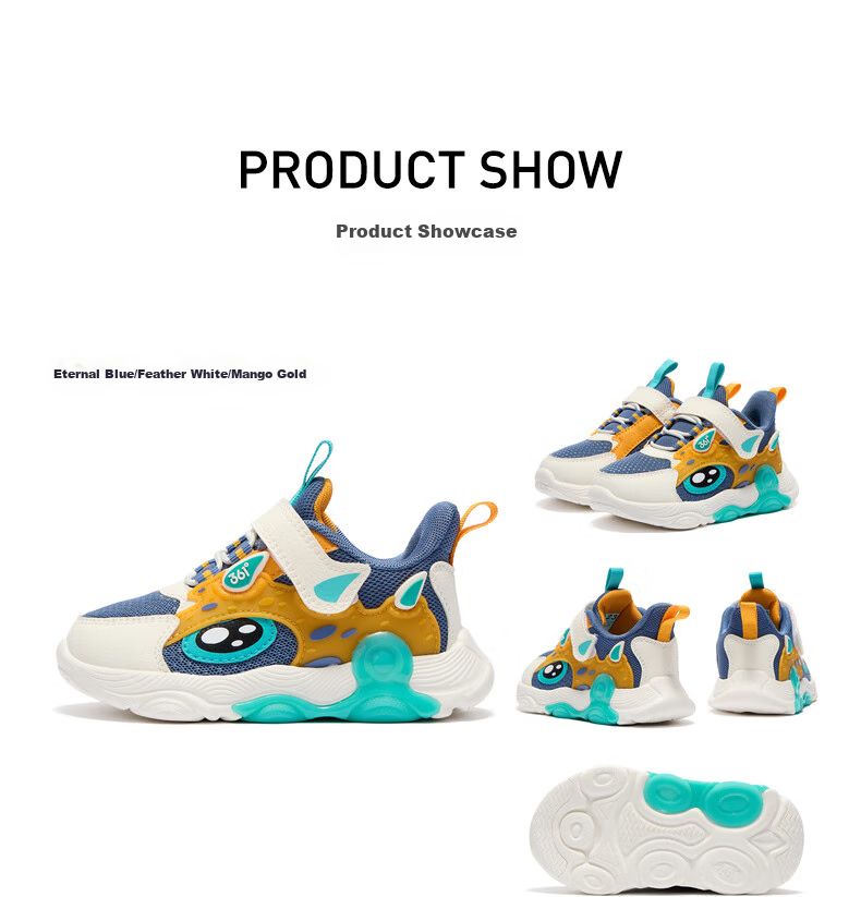 361° Children's Shoes, Kids' And Toddlers' Shoes for All Seasons, Boys And Girls, Bangtan Technology Lightweight Casual Shoes, Walking Shoes, Black Size 22 25