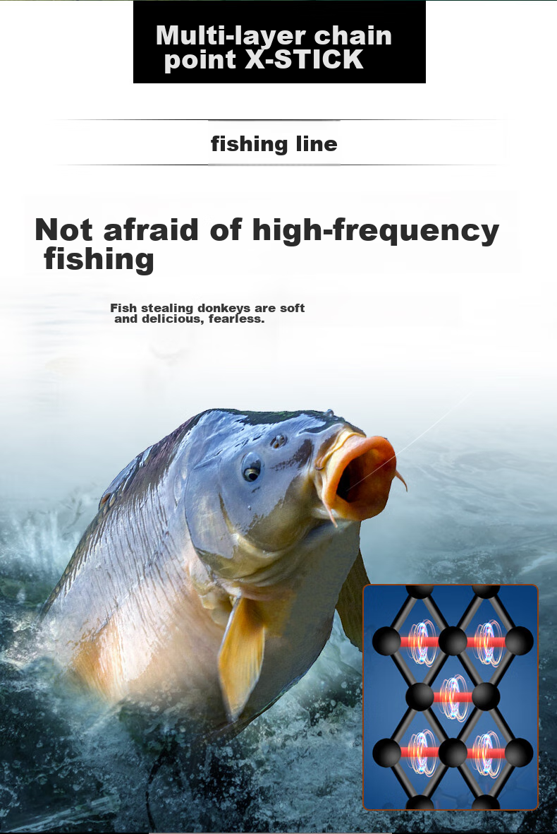 Qianshou Fishing Line, Imported from Japan, Genuine Product, Ultra-Soft Main Line with Strong Pulling Force, for Platform Fishing And Black Pit Fishing, Line Diameter 0.6 3