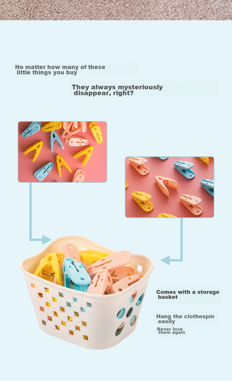 CHAHUA Clothes Hangers, Drying Clips, Clothespins, Bed Sheet Windproof Clips, Large Clips, Sock Clips, Quilt Clips, 24 Pieces 5