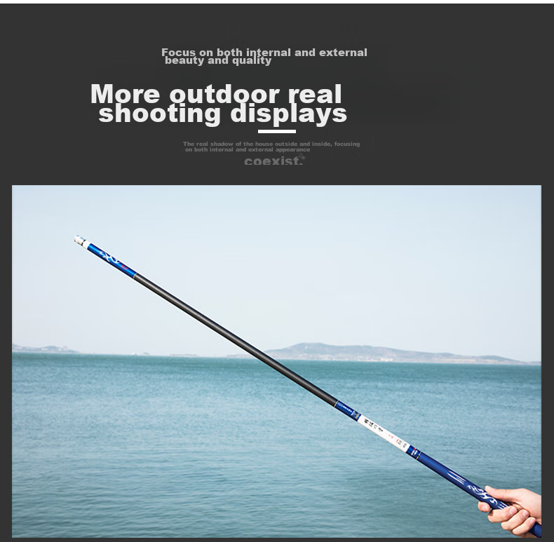Grsaed Fishing Rod Set Star 6.3m Hand Rod, Platform Fishing Pole, Carbon Fiber 28-Section Wild Fishing Carp Rod, Crucian Carp Rod, Fishing Pole 18