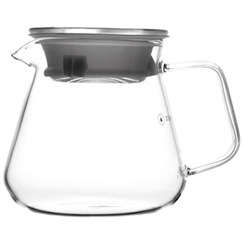 CLITON Coffee Sharing Pot, Household Heat-Resistant High Borosilicate Glass Drip Pot, Coffee Pour-Over Pot, 300ml