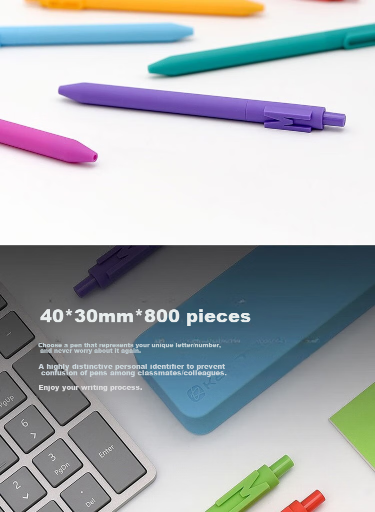 KACO Wensai Aixin Pen, Quick-Drying, Student Exam Pen, Black Pen, Gel Pen, High-Quality Creative Retractable Pen, Signature Pen, Ink Pen, Carbon Pen, 0.5mm, Black, K1032-Aixin, Single Pe 8