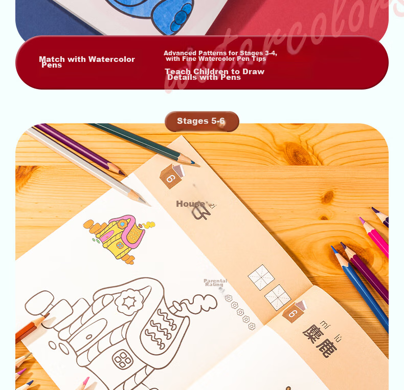 Deli Children's Coloring Book, Drawing Book, Stage Painting Book, Art Book for Elementary School Students Aged 3-6, Back-To Holiday Birthday Gift 9
