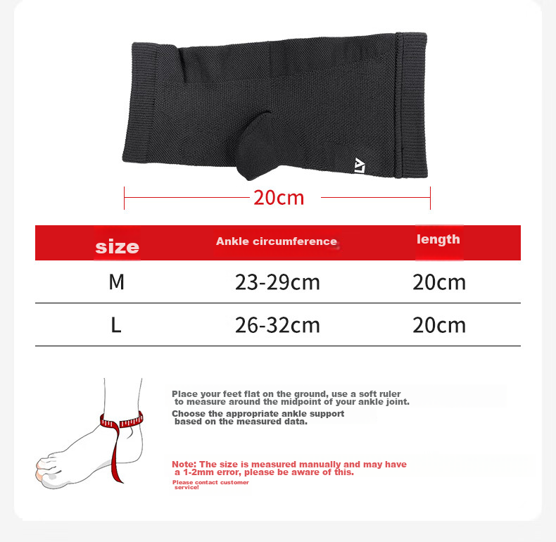 D&M Sports Ankle Brace for Men, Sprain Protection, Joint Support, Basketball Ankle Guard, Running, Badminton, Soccer, One Piece 9