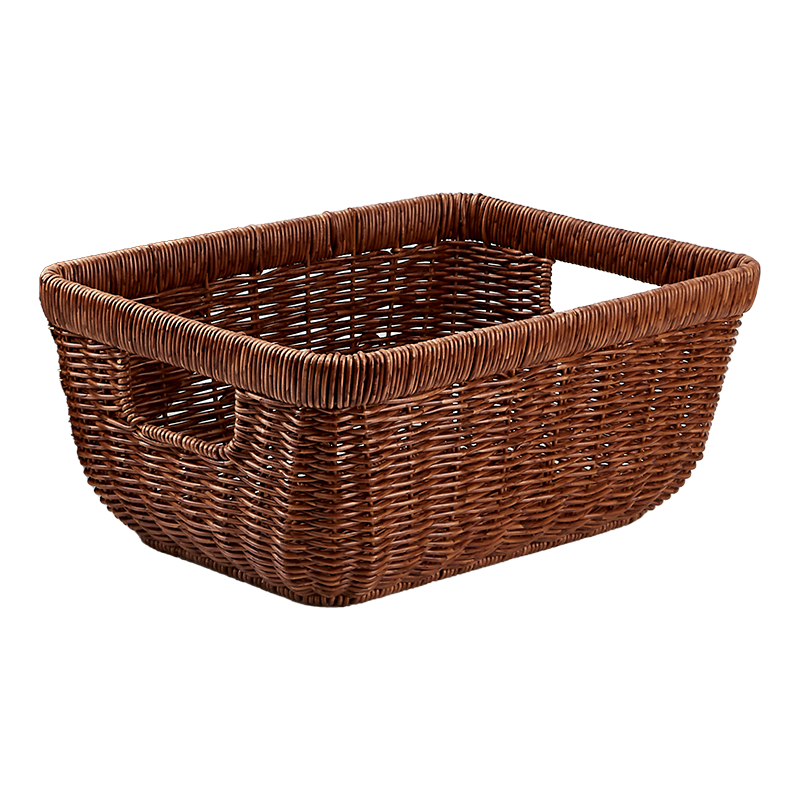 Shangkeyi Rattan-Style Fruit Basket, Home Storage Basket, Desktop Organizer Basket, Display Basket, Kitchen Fruit And Vegetable Basket