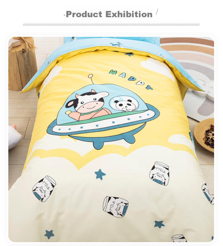 9I9 Children's Duvet Cover, Pure Cotton Baby Quilt Cover, Infant Kindergarten Bedding, Class A Nap Supplies, Car Seat Cover, 150*120 11