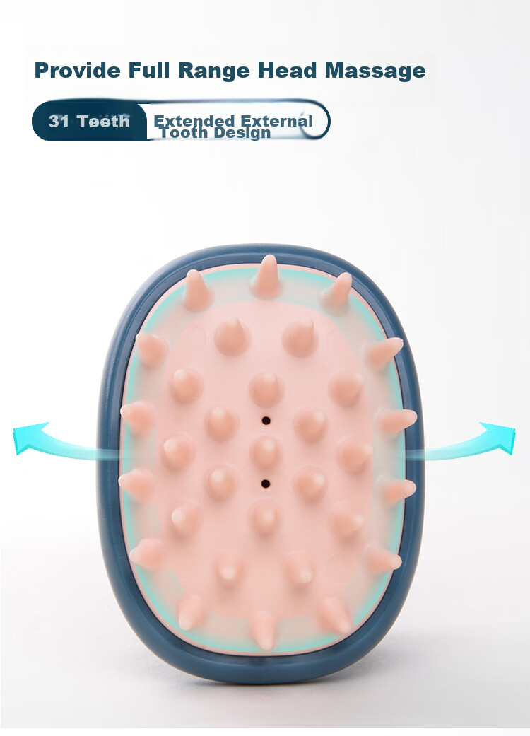 Creative Art Silicone Hair Washing Tool, Massage Comb, Scalp Cleaning Shampoo Brush, Children's Student Hair Comb 10
