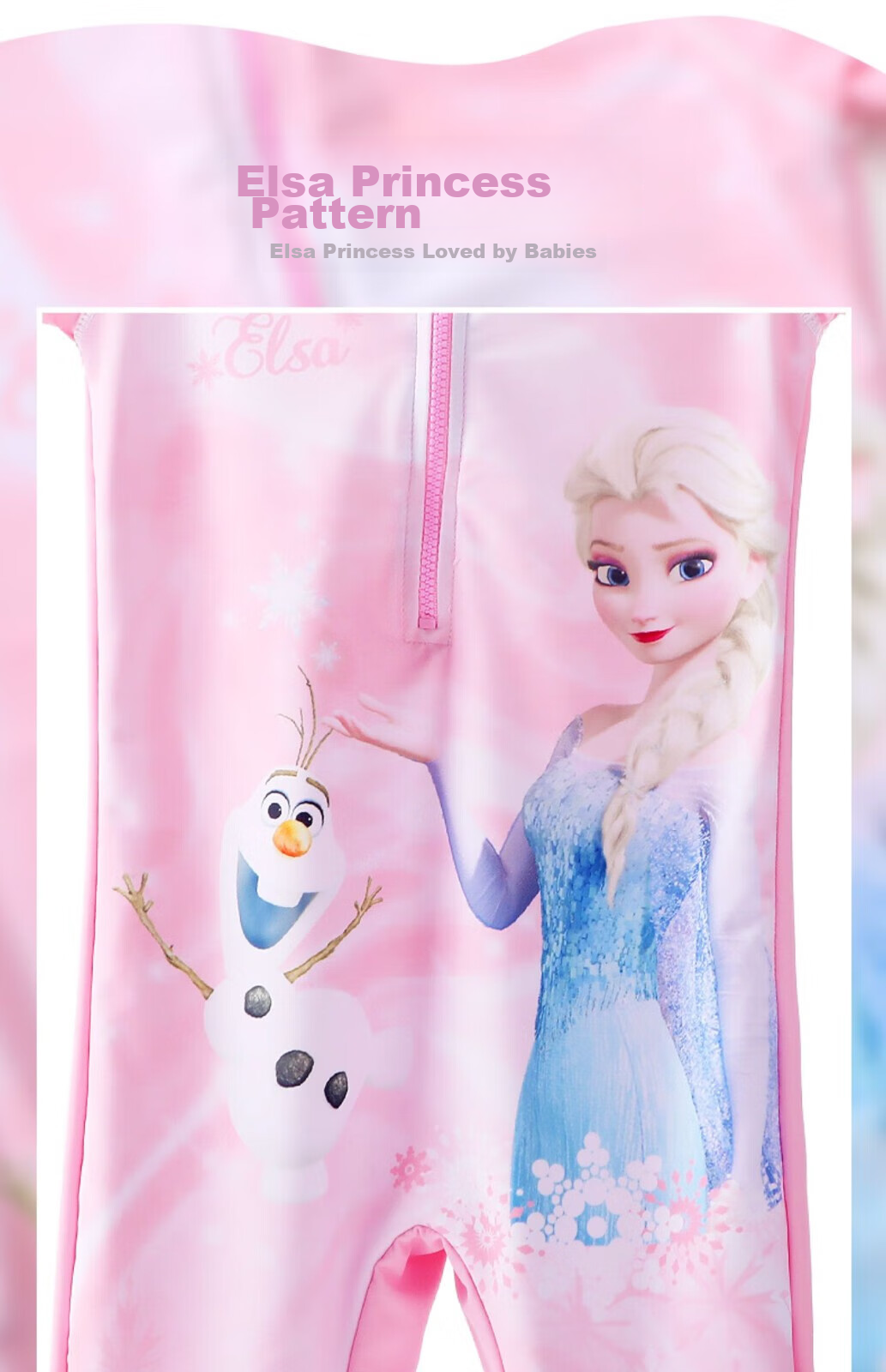 Dishini Frozen Elsa Princess Children's Swimsuit One-Piece Girls' Swimwear, Stylish Girls' Swimsuit, Baby Swimwear 3