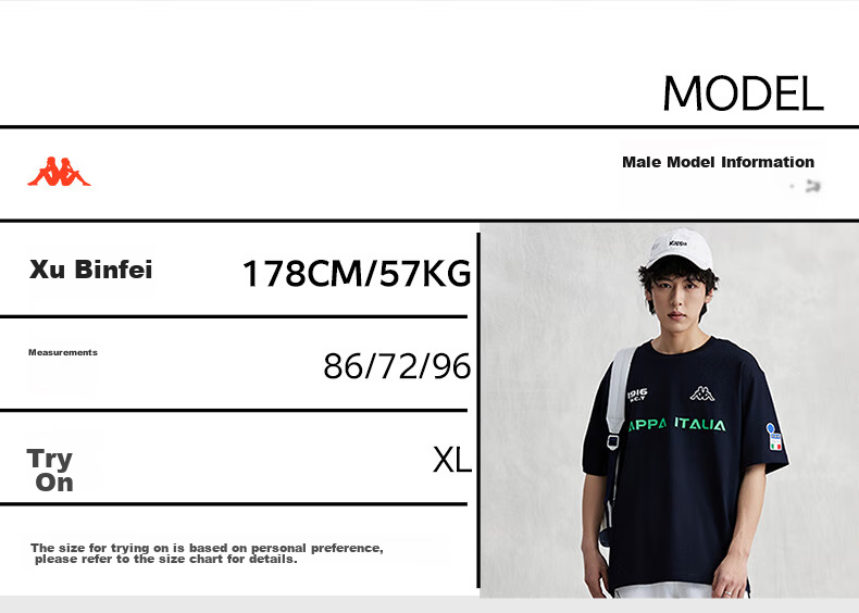 Kappa Men's Back-To Sports Short-Sleeve T-Shirt, Pure Cotton, 2026 New Summer Style, Couples' Tee, Men's Half-Sleeve K0EX2TD01D 14