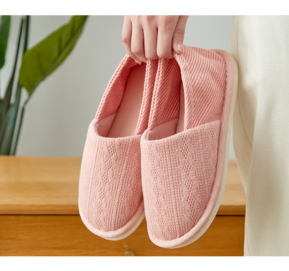 GUOLUOFEI Postpartum Shoes, Maternity Heel Covers, Spring And Summer Confinement Shoes for Women, Summer Cotton Slippers for Pregnant Women, Pink, Size 36-37 11