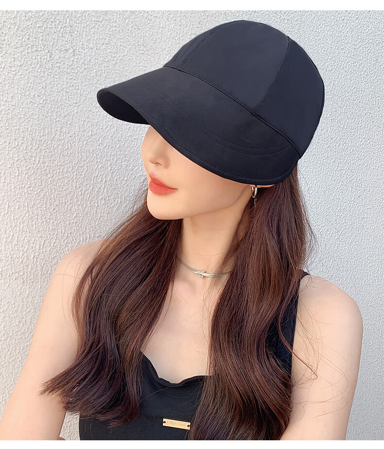 CARTELO Sun Protection Hat for Women, Spring And Summer Half-Top Sun Hat, Fisherman Hat, Trendy Hat with Hook for Hanging Mask And Ponytail 17