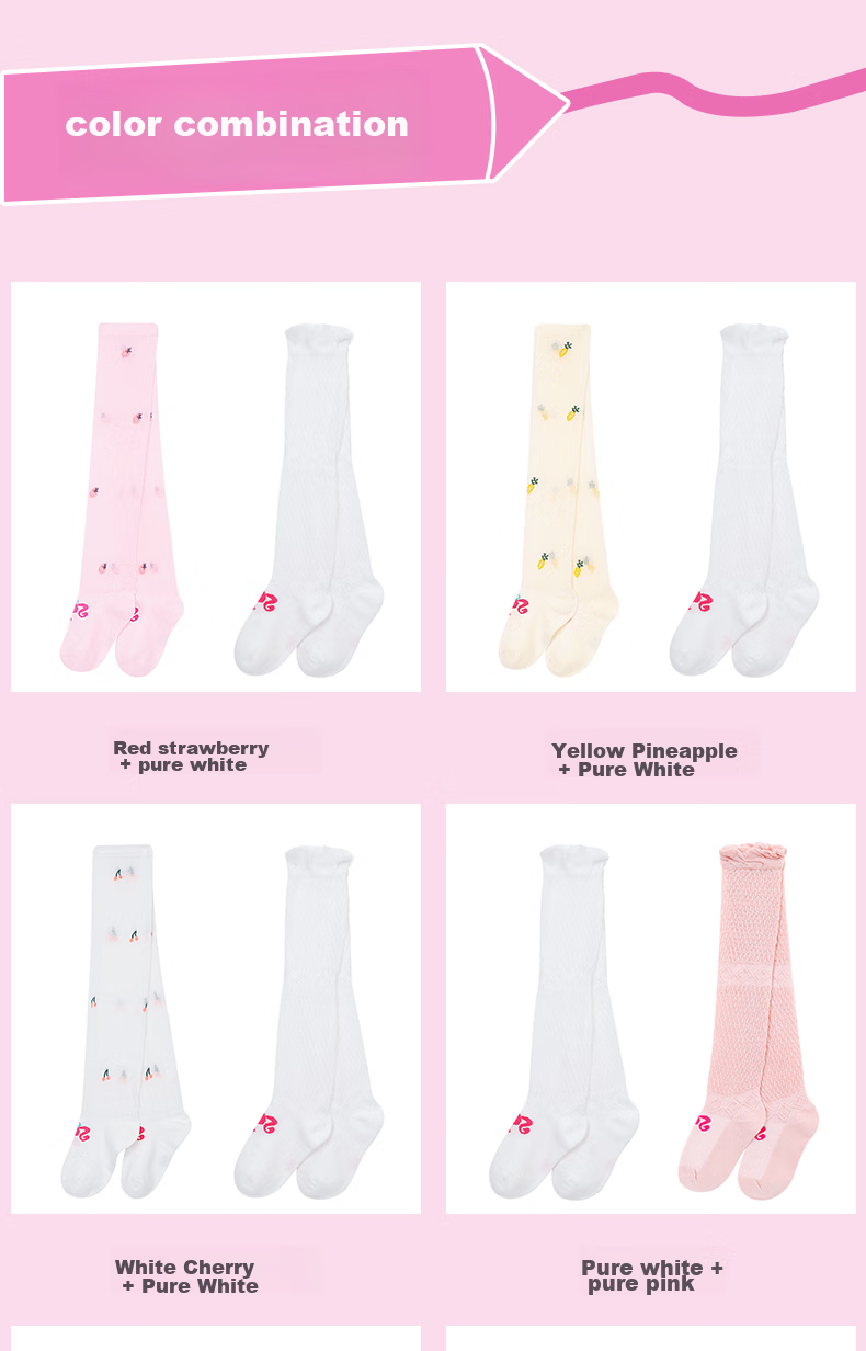 Barbie Children's Mid-Calf Socks, Girls' Over-Knee Thin Summer Cotton High Tube Socks, Student Baby Long Socks 6